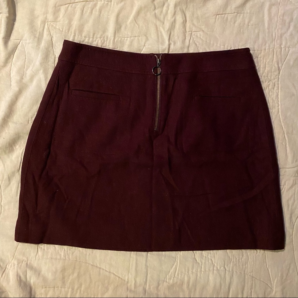 Maroon Fireside Mini Skirt - Madewell